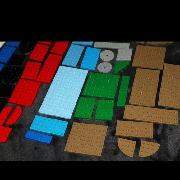 Lego bulk baseplates 6x6, round, angled, 8x8, 8x16 - multicolor 🟥🟦🟩 - Picture 2 of 5